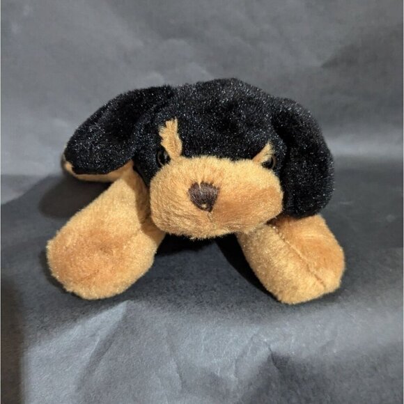 Mary Meyer Life Good Black Dog Plush 8" Pesky Pups Rottweiler Soft - Picture 1 of 7